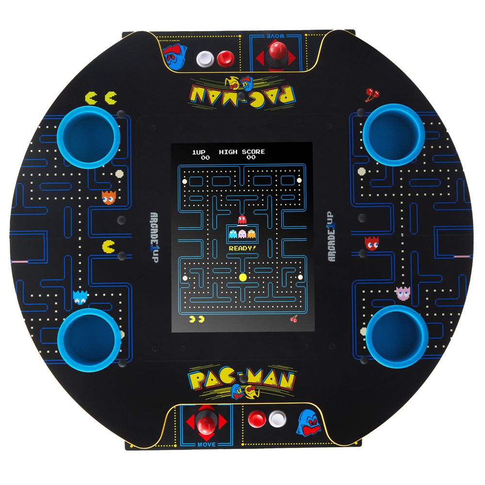Arcade1Up Pac-Man Pub Table Arcade Machine 12 Games Light Up Control Deck