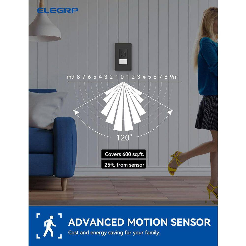 Smart Sensor Light Switch Single Pole 2. 4Ghz Wi-Fi Dimmer Switch Compatible W/A