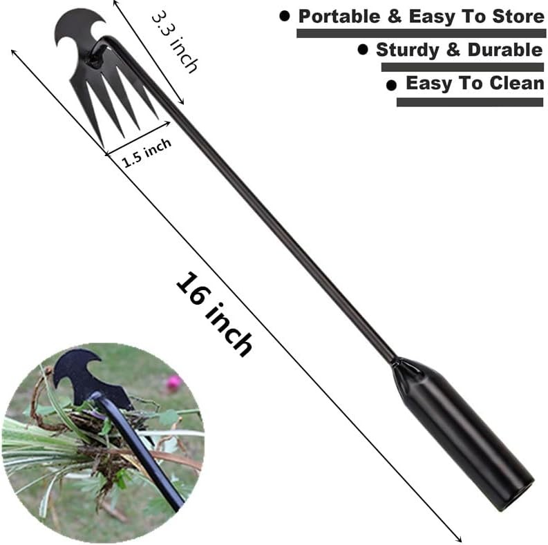 2pack Weed Puller Tool,Garden Weed Tool,Portable Garden Weeder Tool,Uprooting We