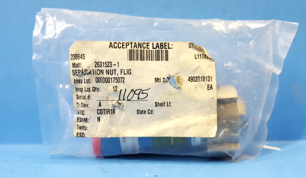 One- Separation Nut, 2631523-1, Lockhead Martin, FLIG