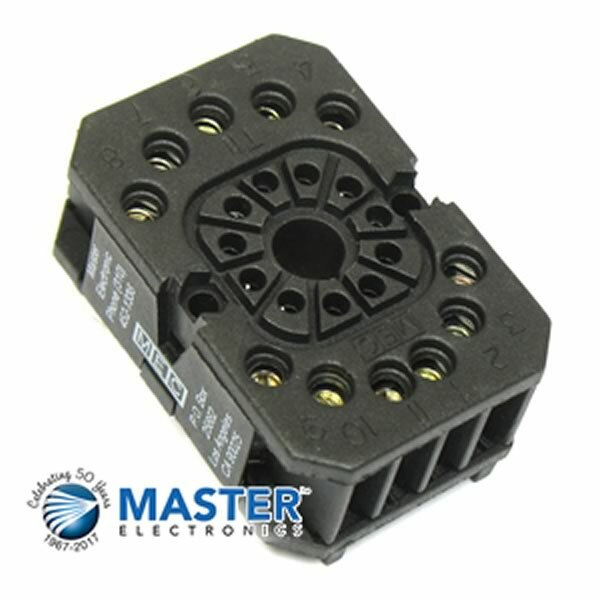 2X - Master Electronics Heavy Duty 11 Pin Octal Relay Socket