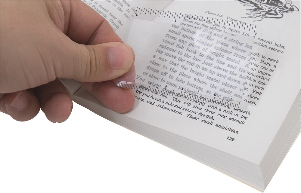 Rothco Portable Survival Magnifying Card & Ruler Wallet Size