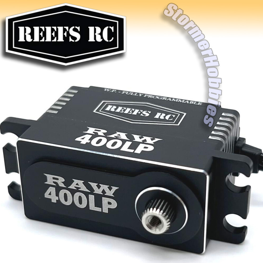 Reefs RC Raw 400 Low Profile (LP) Black Waterproof Programmable Servo REEFS137