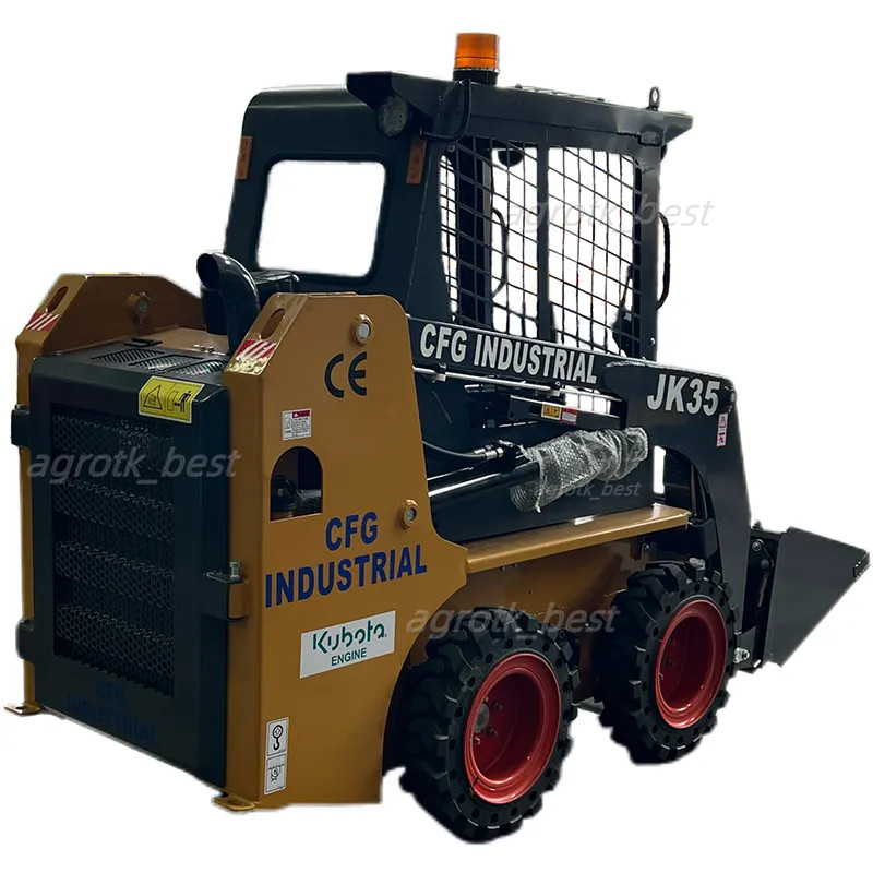 1.4 Ton Open Operator Wheel Skid Steer Loader