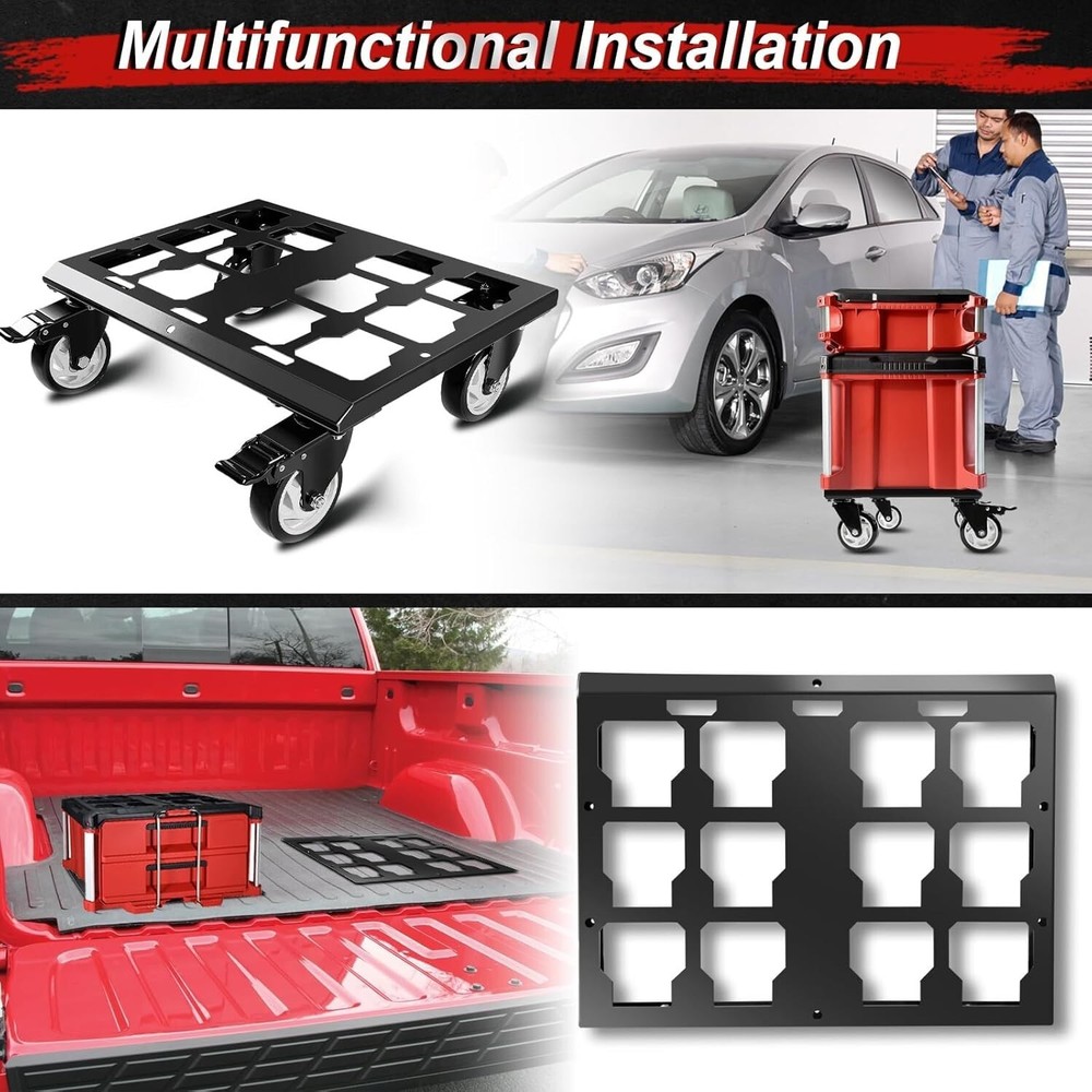 Heavy Duty Tool Box Dolly Compatible with Mil.Waukee Packout Toolboxes