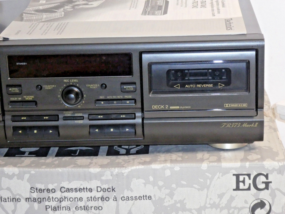 Technics RS-TR373 M2 high-end cassette deck in original box, very clean, 2 ye...