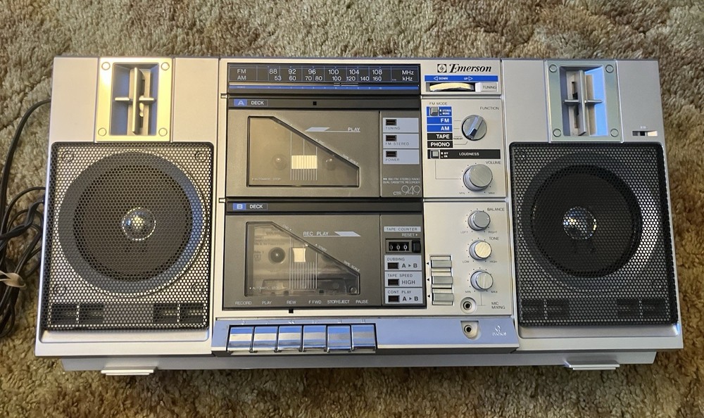 Emerson Double Deck Cassette Deck