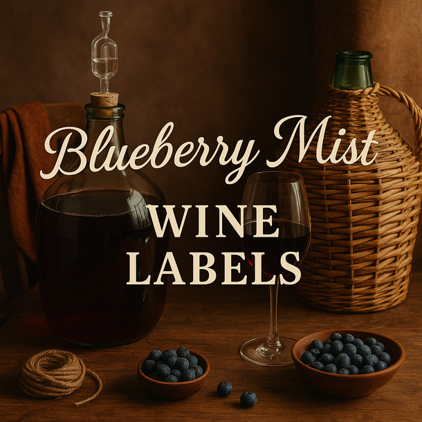 LD Carlson Blueberry Mist Wine Labels