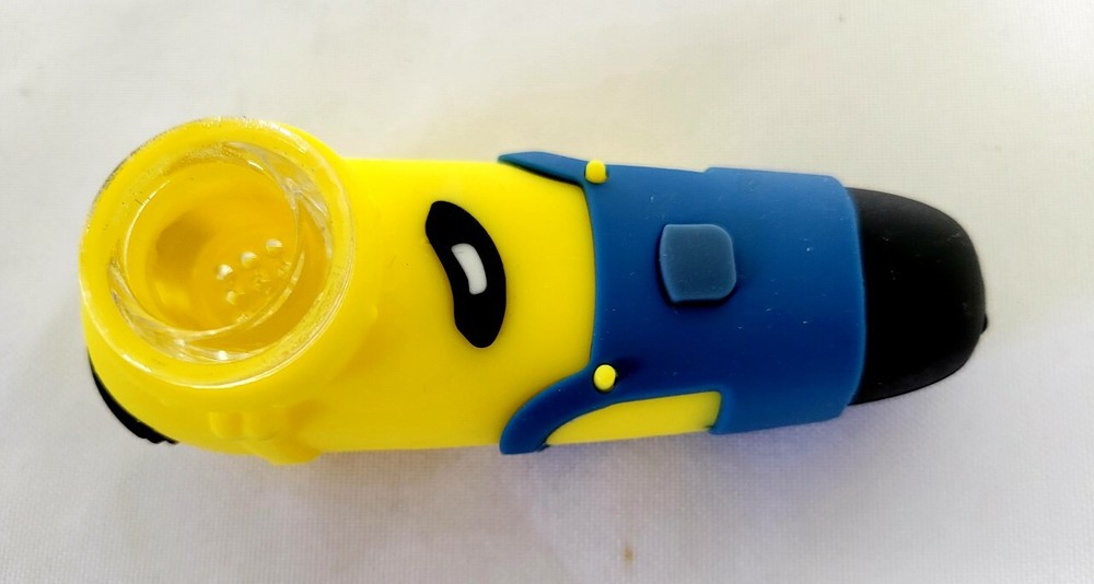4" Silicone Yellow Hand Pipes