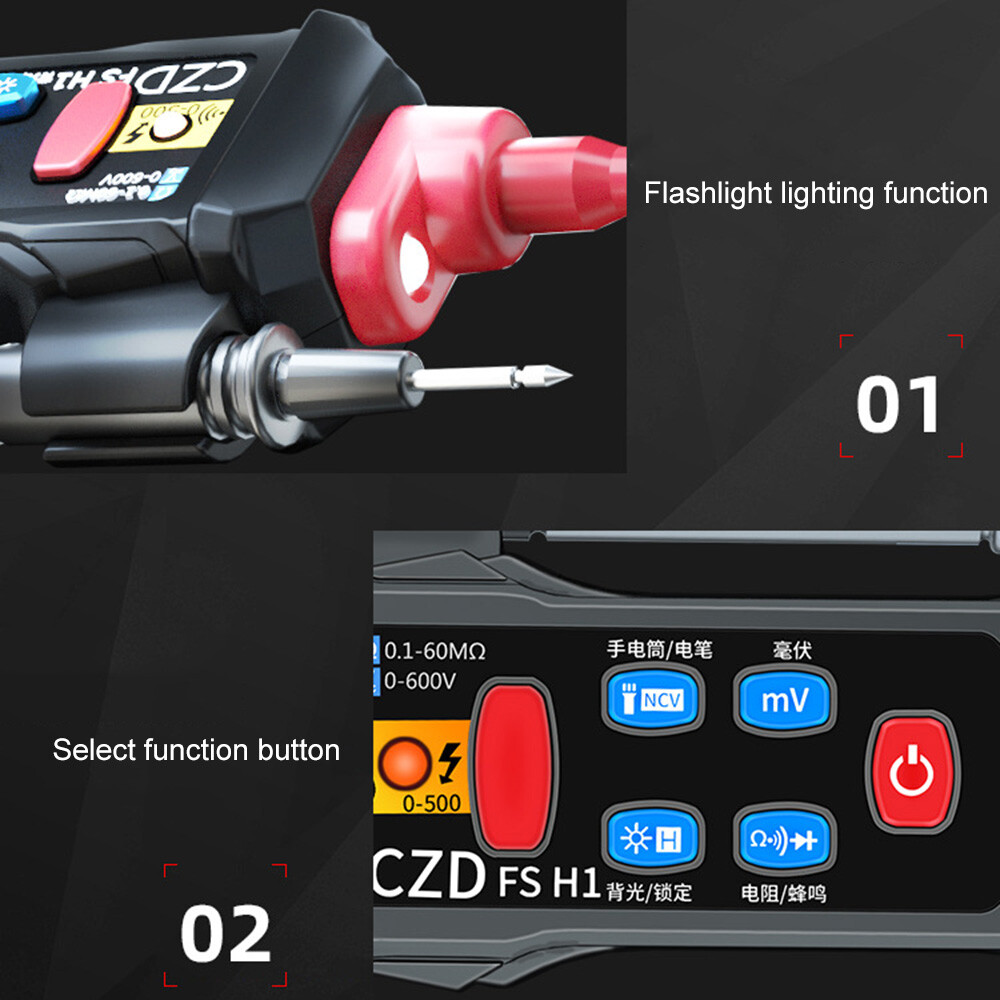 Digital Multimeter Voltmeter Smart SMD Tester AC DC Ammeter Diode Tester Meter