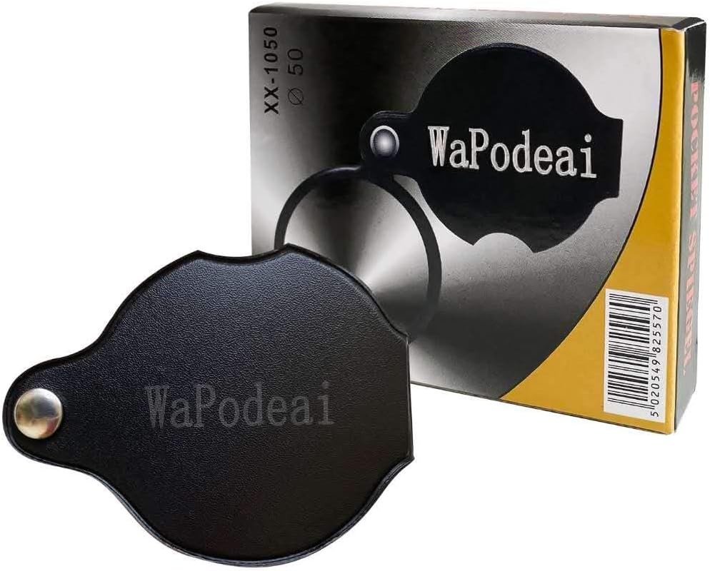 Wapodeai Handheld Magnifier 10x 2 Pieces