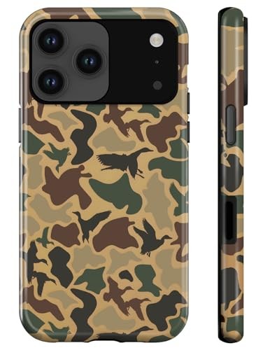 Generic Case Compatible with iPhone for iPhone 17 Pro Max Camo Camouflage Duck