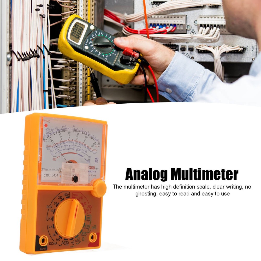 Multimeter Scale Multiple Measuring Humanized Design Pointer Multimeter