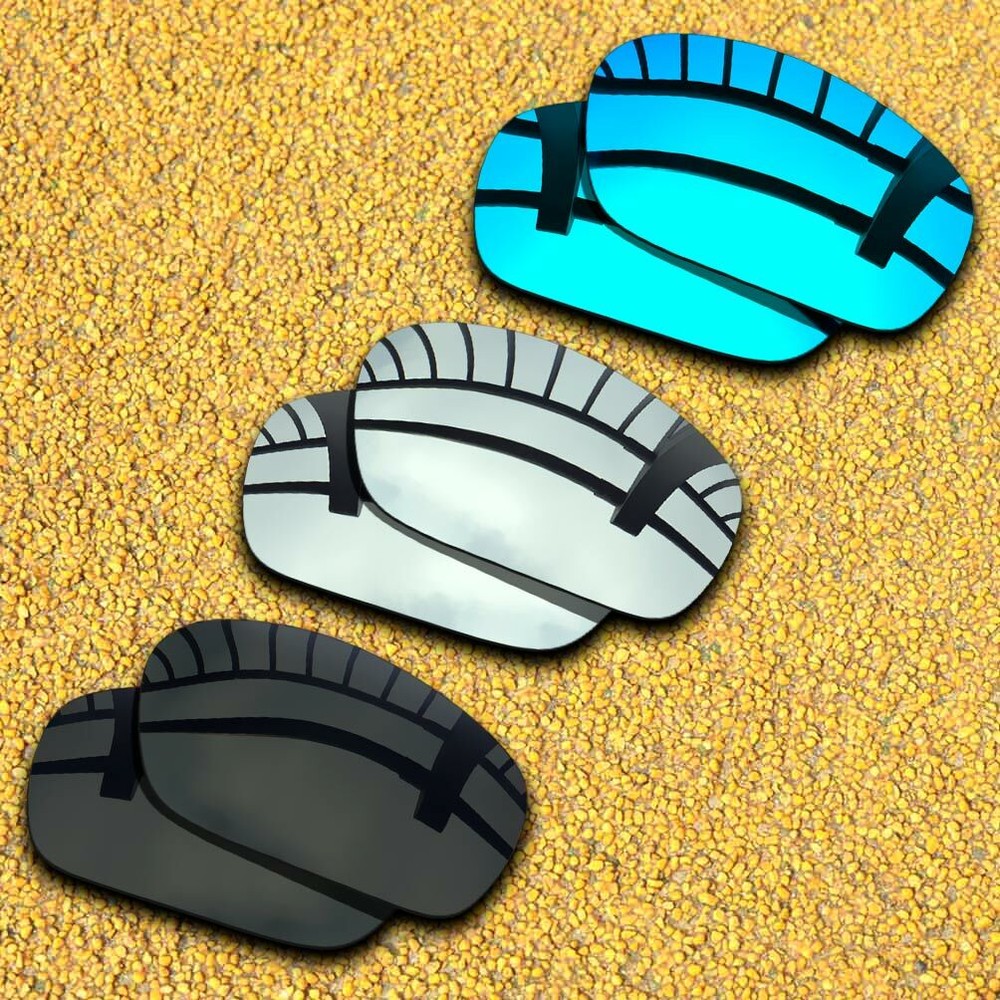 3 Pairs Lenses Replacement for-RB2027 62mm Polarized-Silver&Solid Black&Blue