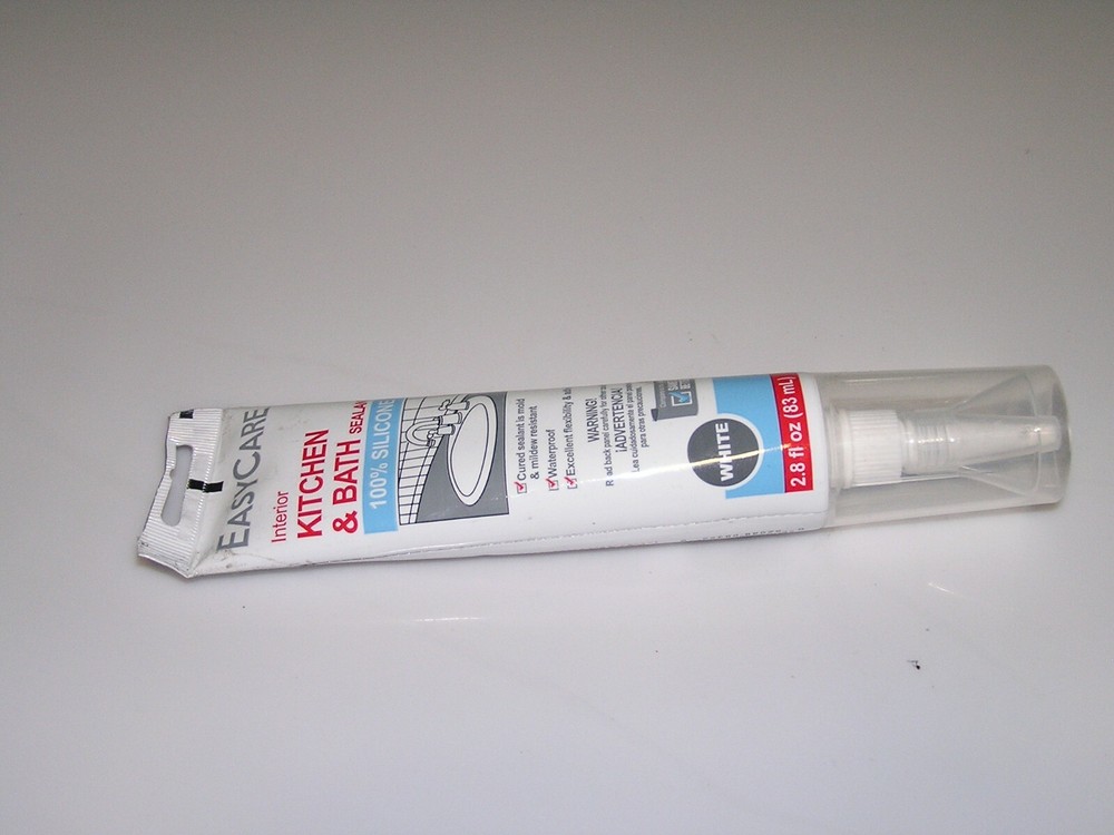 Kitchen & Bath Silicone Sealant, White, 2.8-oz. -08726