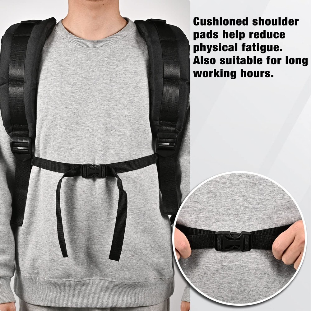 WOEKBON Backpack Sprayer Replacement Straps Adjustable, Black
