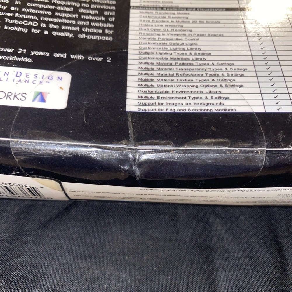 TurboCAD Deluxe 14 Precision 2D Drafting & 3D Modeling *Sealed*