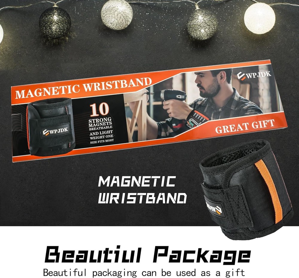 Adjustable Magnetic Tool Wristband - Comfortable for DIY Enthusiasts