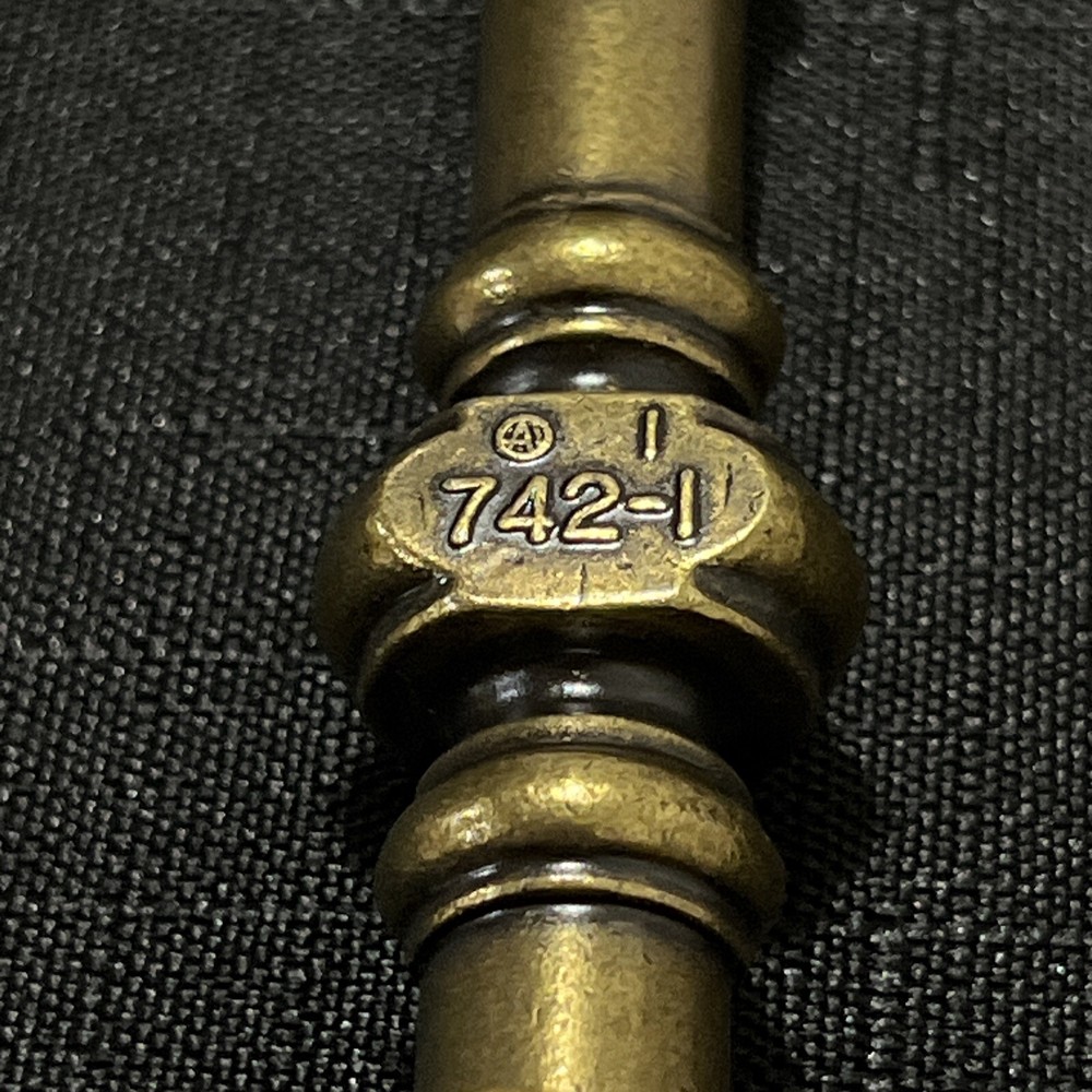 NEW Amerock Vintage Cabinet Handle Drawer Pull Burnished Solid Brass 5 1/8 742-1