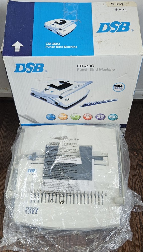 SircleBind CB-230 Manual 3-Hole Punch & Plastic Comb Binding Machine