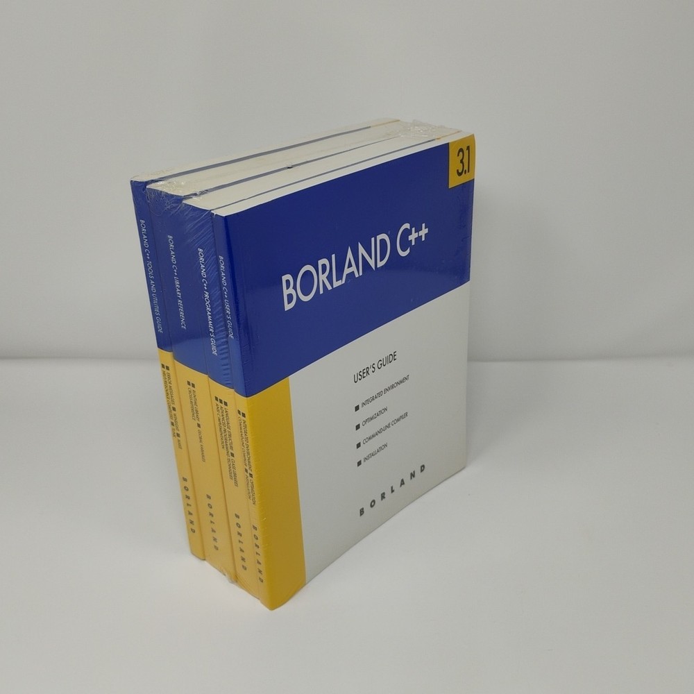 Borland C++ 3.1 Programming Debugger Assembler Sealed 3.5" Diskettes & Manuals