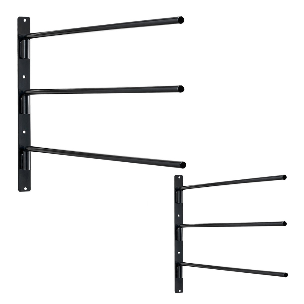 Wall Mounted Saddle Rack Three Tiers Swing Out Saddle Pad Holder