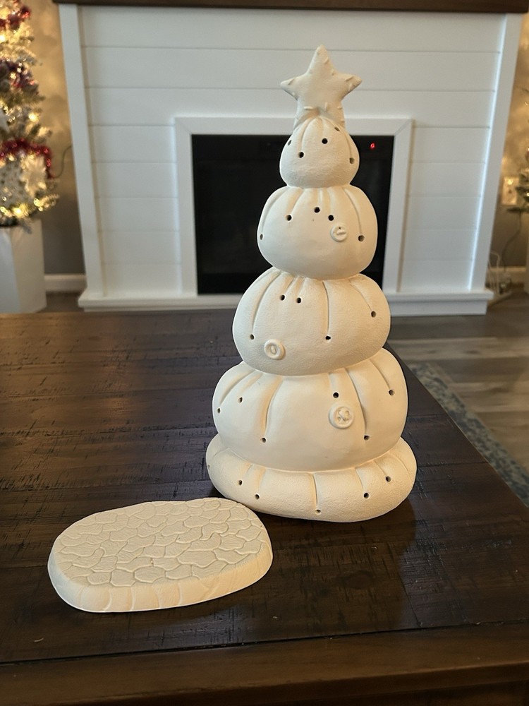 ceramic bisque christmas tree, Battery Light