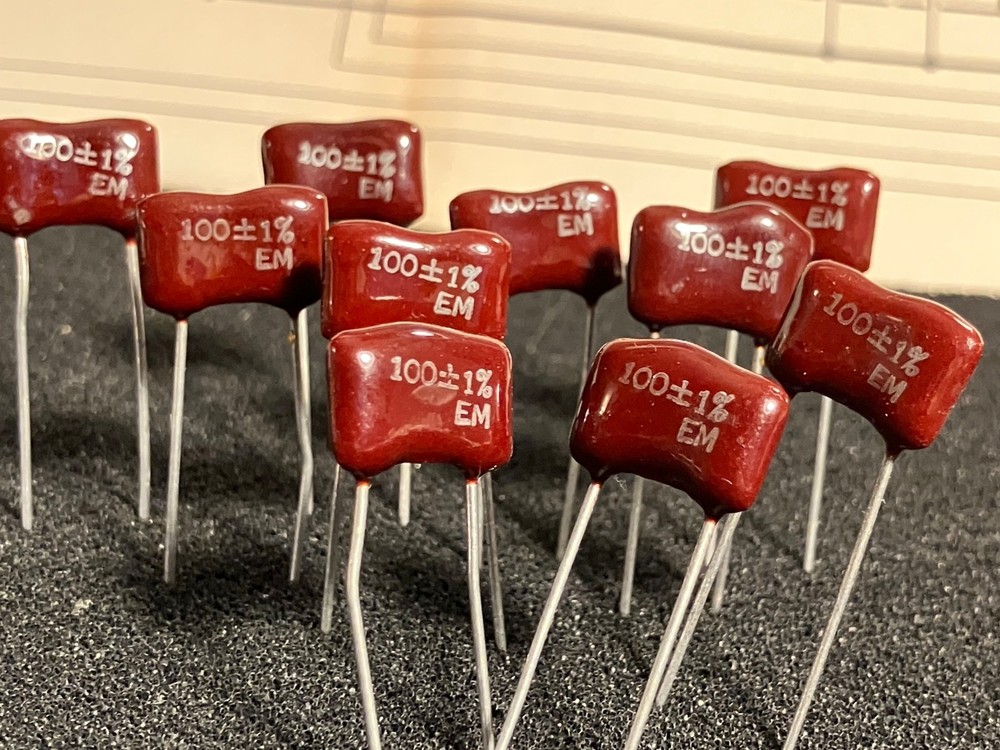 100pF 1% Silver MICA precision capacitors -10 pc package-