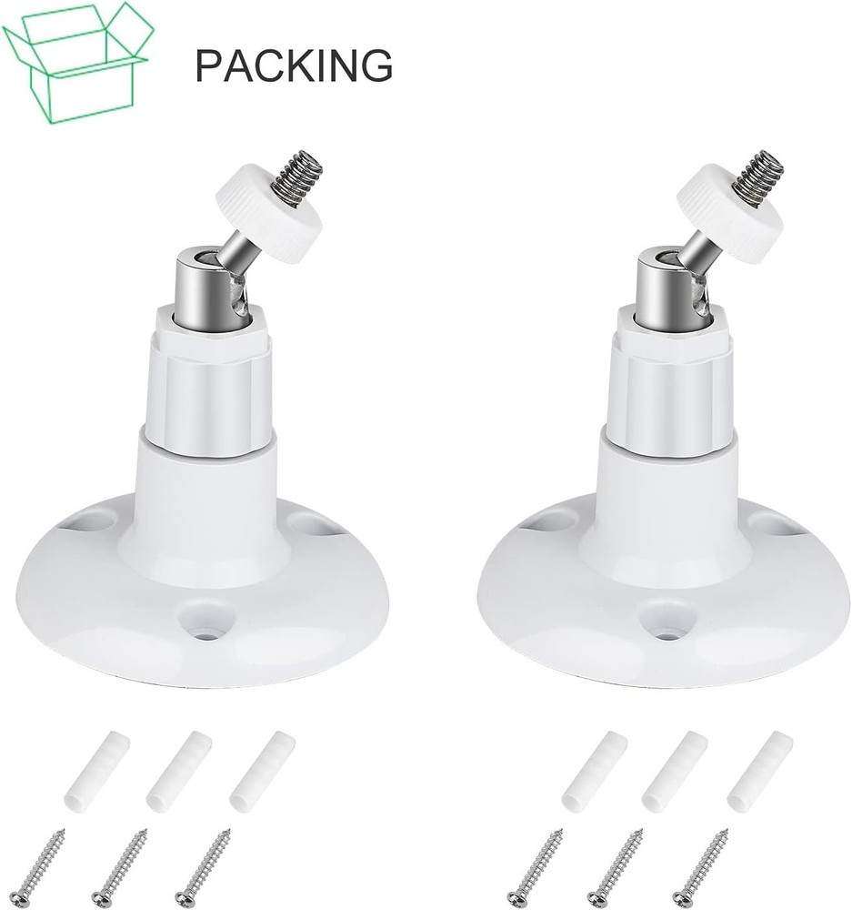 Versatile 2-Pack Camera Wall Mount with Strong Adhesive - Ideal for Ring Cams