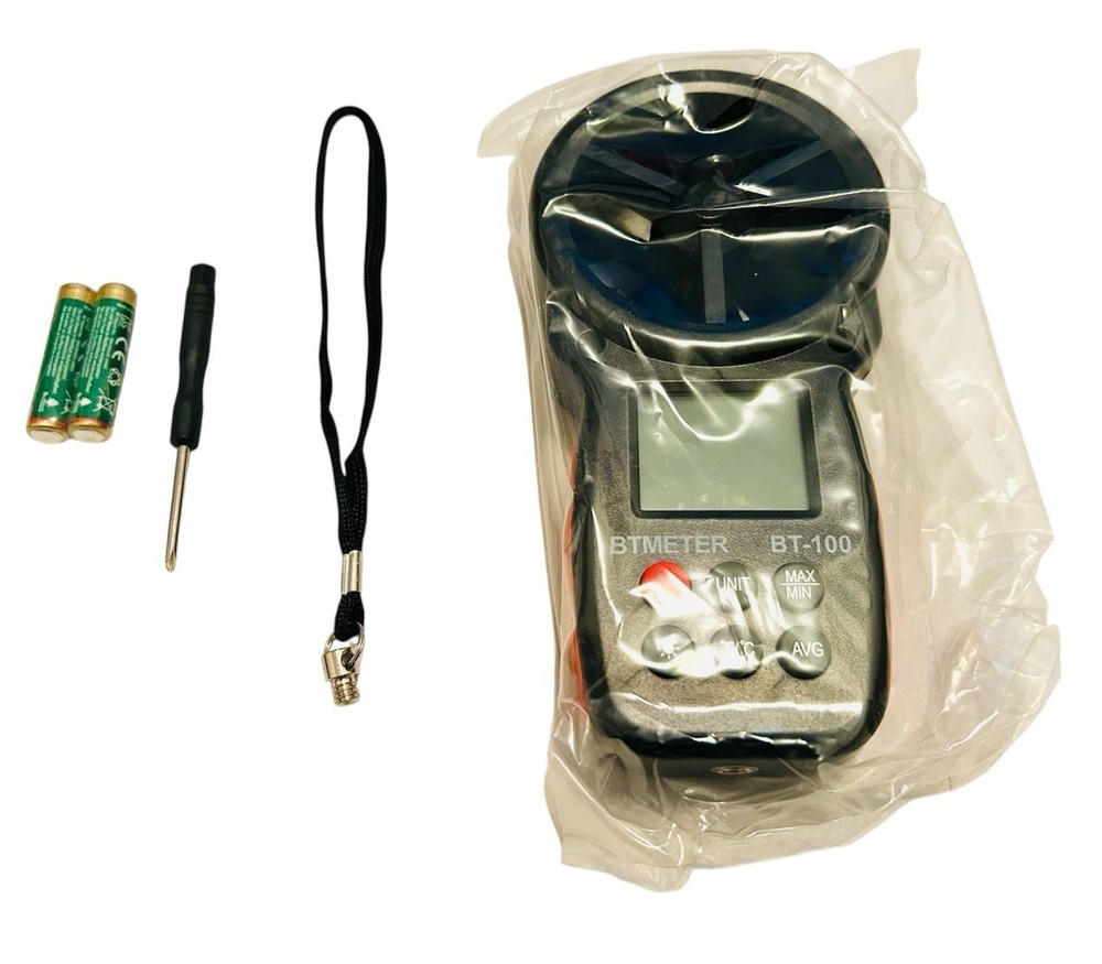 Digital Anemometer ( BT-100 ) Wind Speed Range/ Temperature Range- Brand New