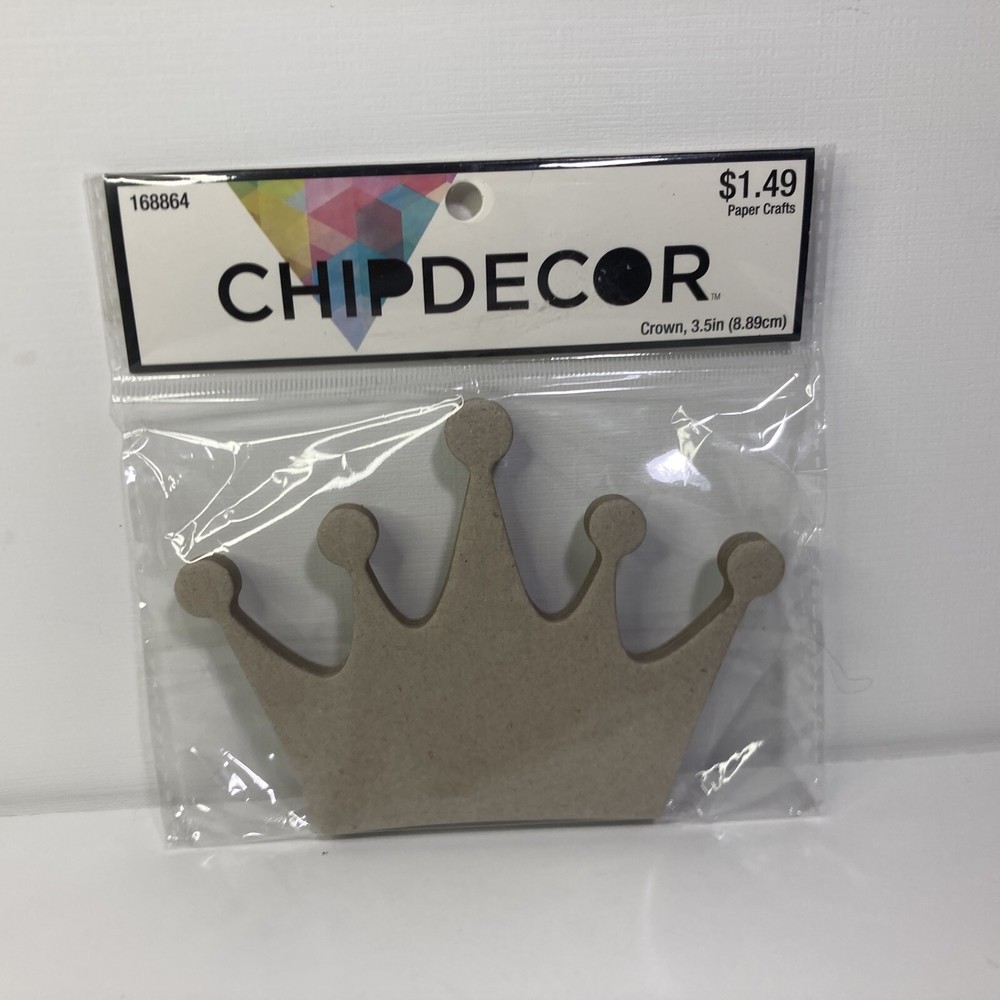 Chipdecor Crown Shape - 3.5”