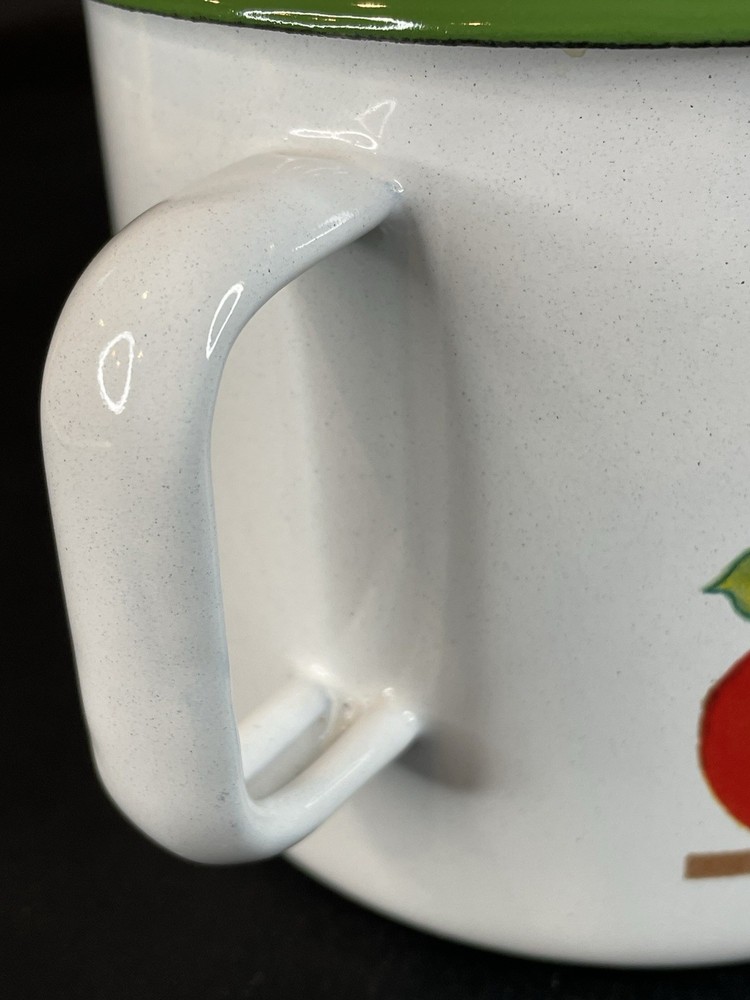 Vintage Enamelware 3 Cup Pitcher Made In Yugoslavia