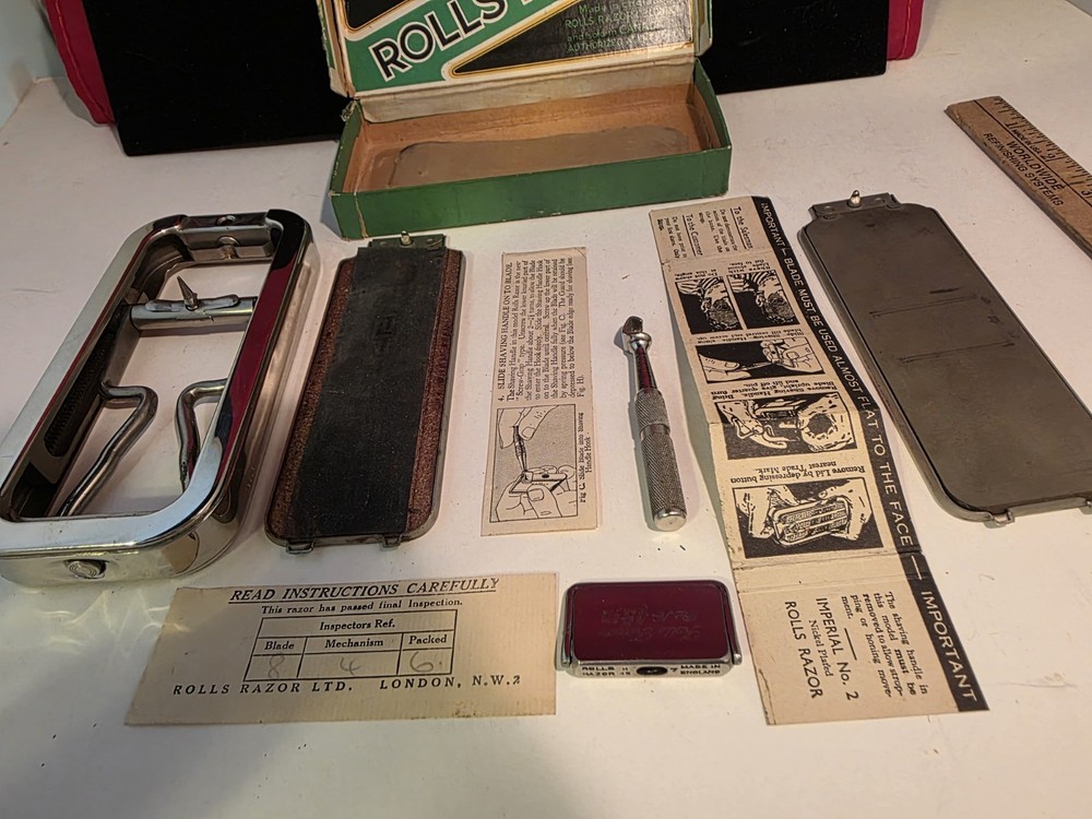 Vintage Rolls Razor Imperial No. 2. Complete with Paperwork.