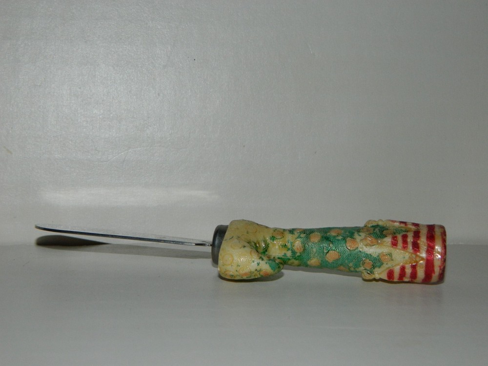 Boston Warehouse Christmas Stocking Cheese Spreader Knife