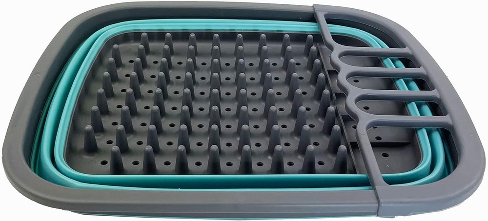 Collapsible Plastic Dish Drainer - Foldable Drying Rack
