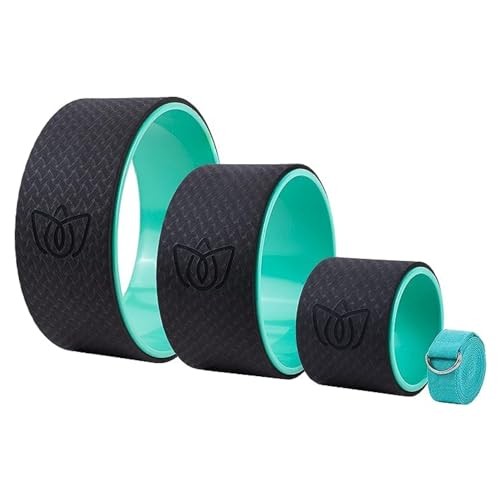 Yoga Wheel (3-Pack) - Back Stretcher and Back Roller for Back 3 Pack Green