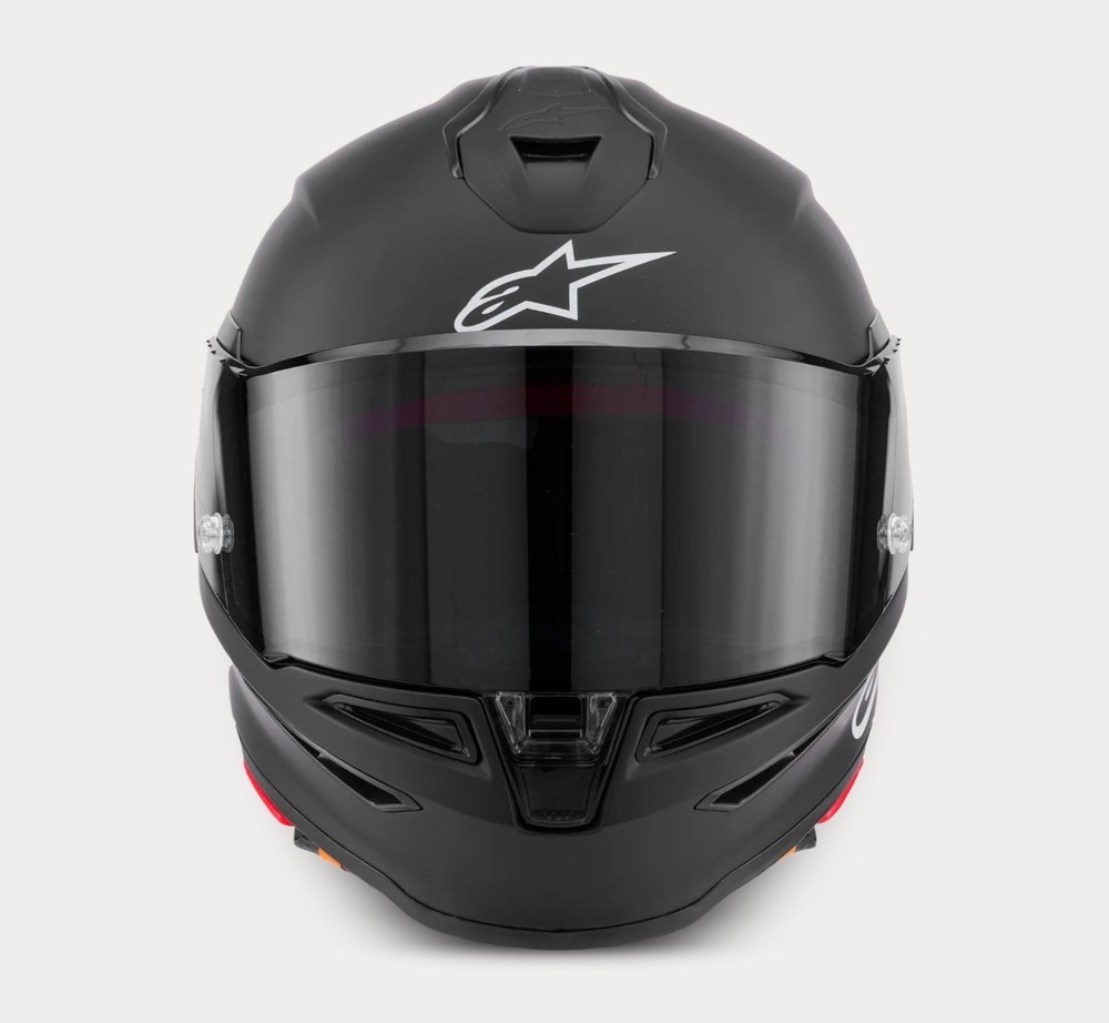 Alpinestars SR7 Solid Matte Black Solid Helmet, CE-Certified Medium