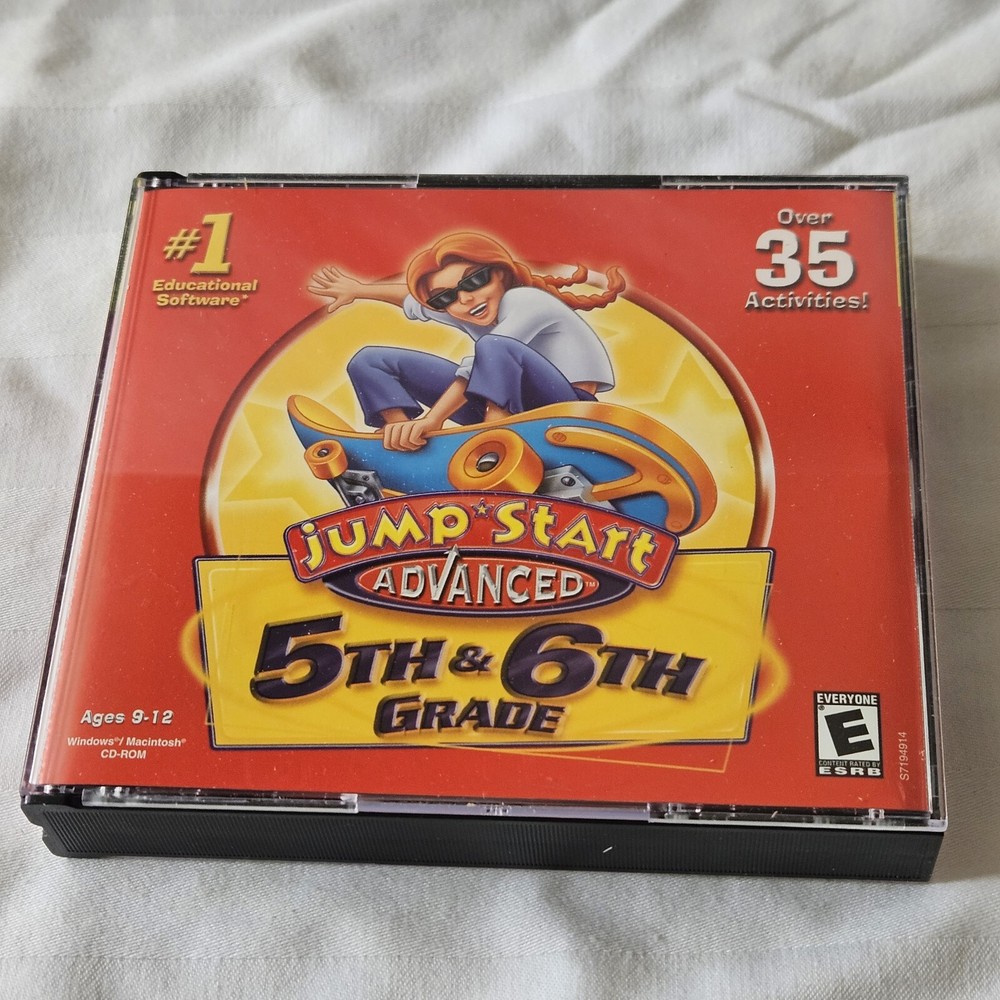 4th 5th Grade 3 CD Math Science Language Kids Education Jump Start Advanced PC