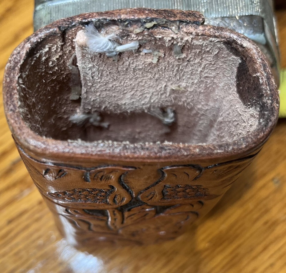 Leather Hand Tooled Belt Loop Holder, Ammo, Light, Pepper Spray Multi-use!