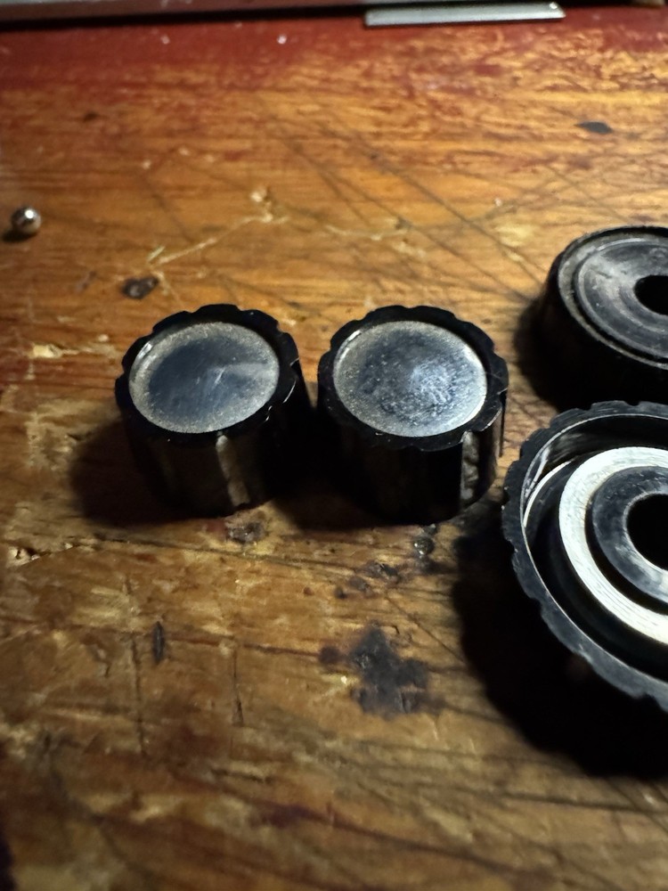 UHER Universal , Reel to Reel Recorder Front Knobs 6 pieces 4 knobs