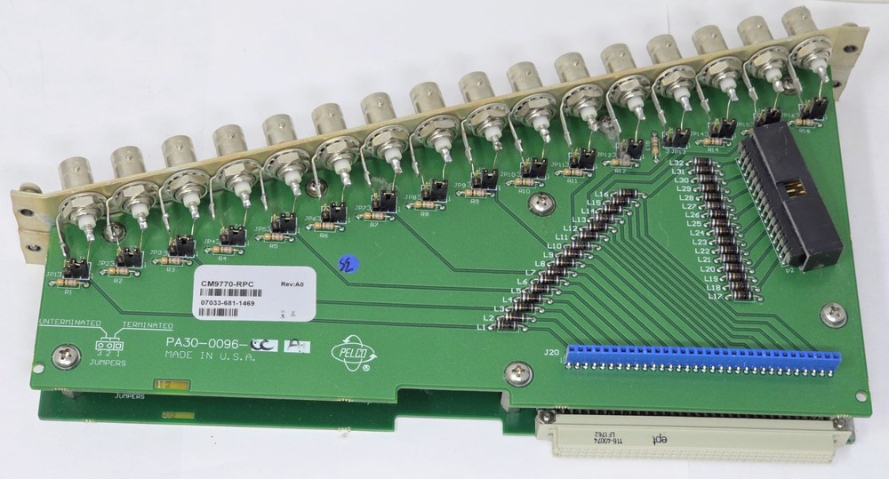 Pelco CM9770-RPC / 32 Input Rear Panel Card Rev:A0