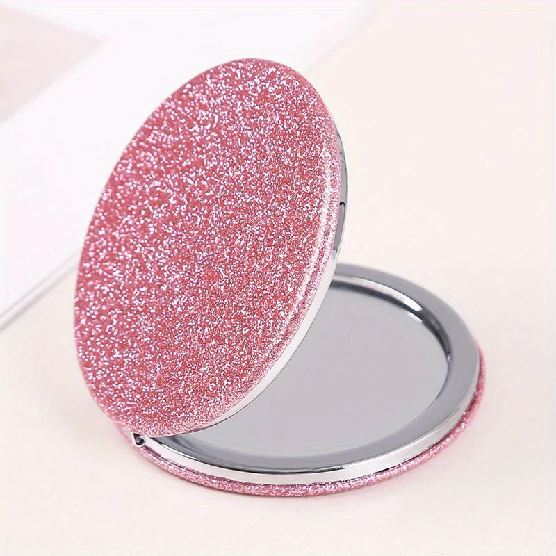 Double-sided Compact Folding Makeup Mirror for Travel - Portable, Handheld Beaut