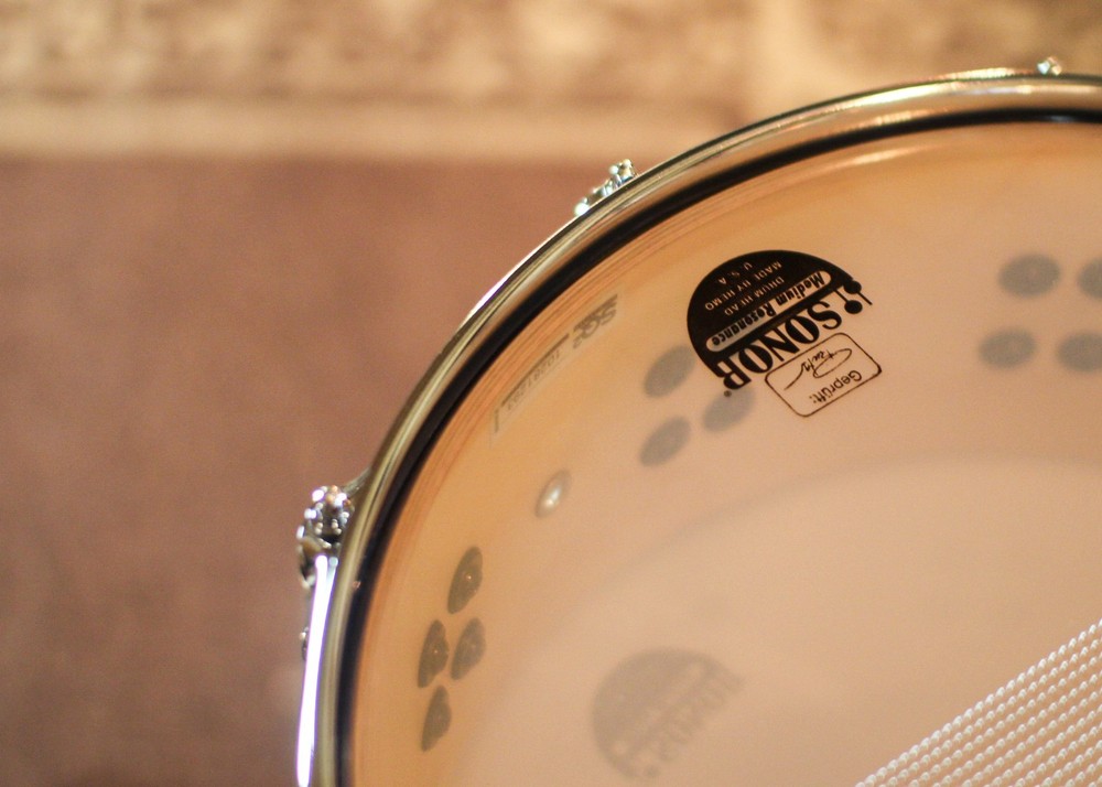 Sonor 14x5.5 SQ2 Thin Birch Solid Blue High Gloss Snare Drum