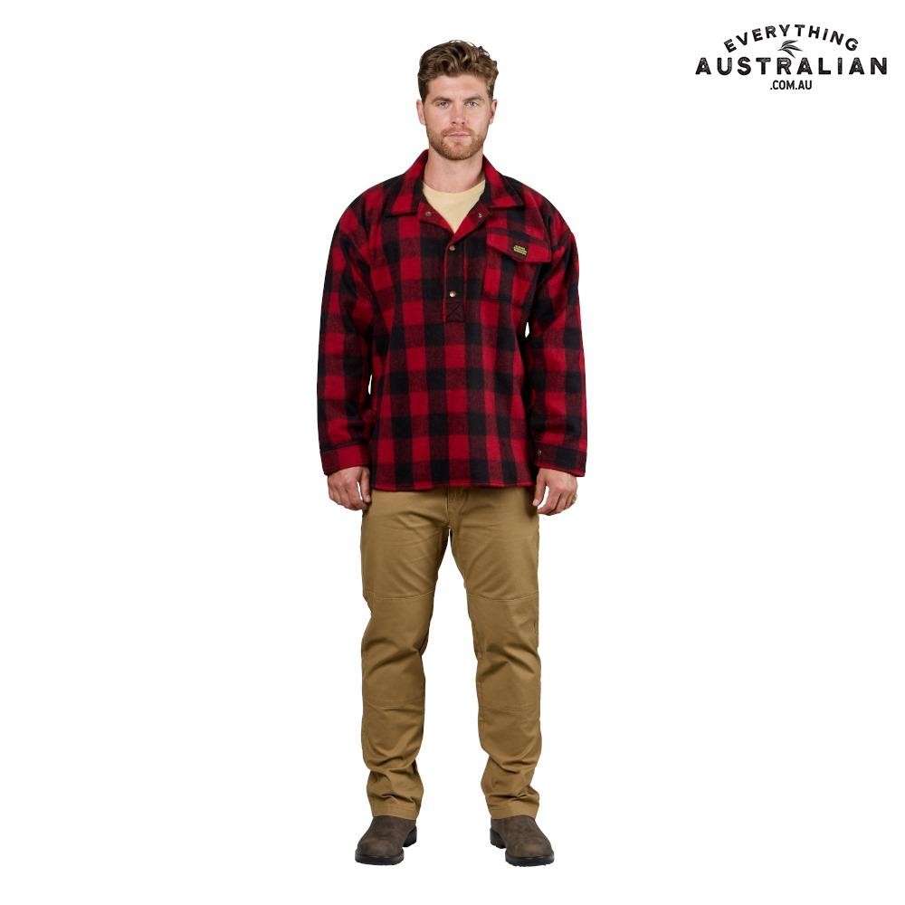 G.A.B. Bush Shirt Half-Open Red