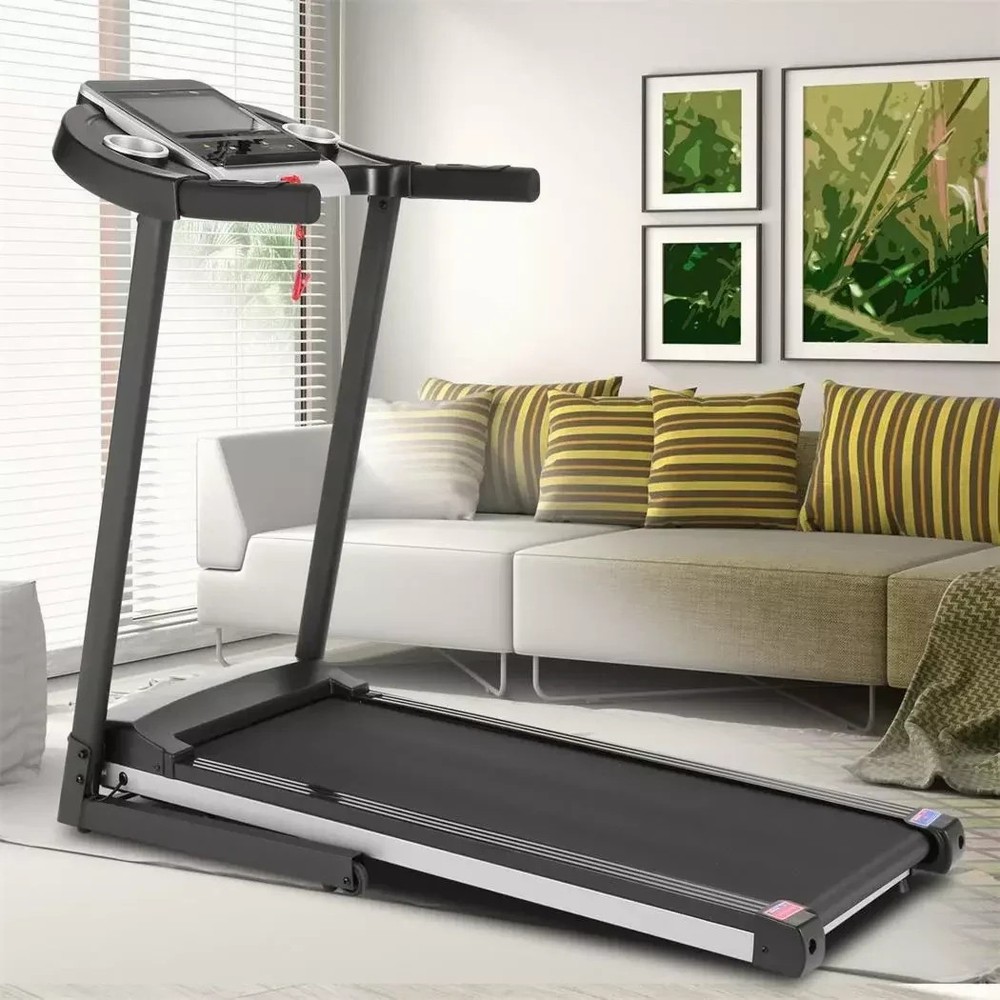 🏃9% Incline Foldable Treadmill with Kettle Cup Holder &36 Workout Programs🏃