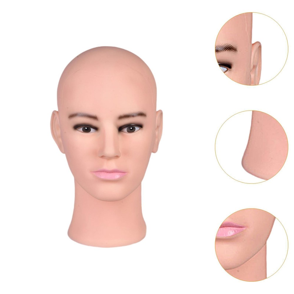 Male Mannequin Head Model Stable Smooth Wig Display Model