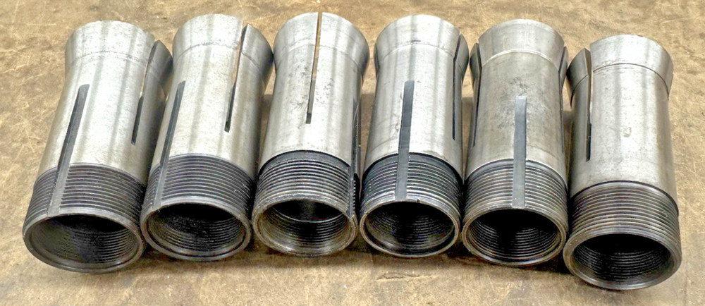 5C collets, 6 pieces, various sizes, used, various brands