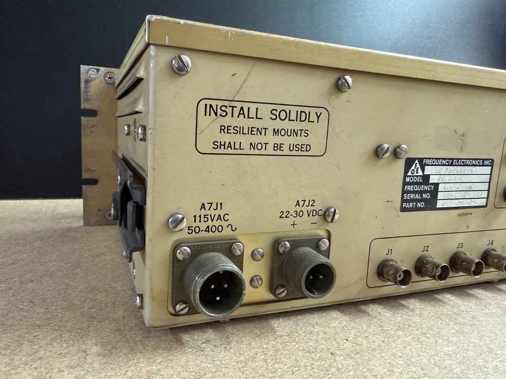 Frequency Electronics RF Amplifier FE70 FE 70 Working MIL-Spec Ham Radio