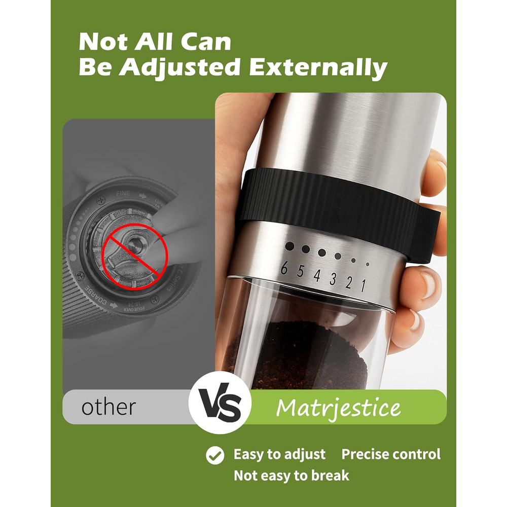 Manual Coffee Grinder with Ceramic Burr