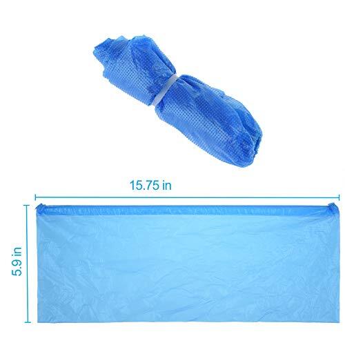 100 Pack Disposable Waterproof Shoe Covers Non-Slip Boots Floor Protector